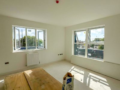 room in an apartment under construction